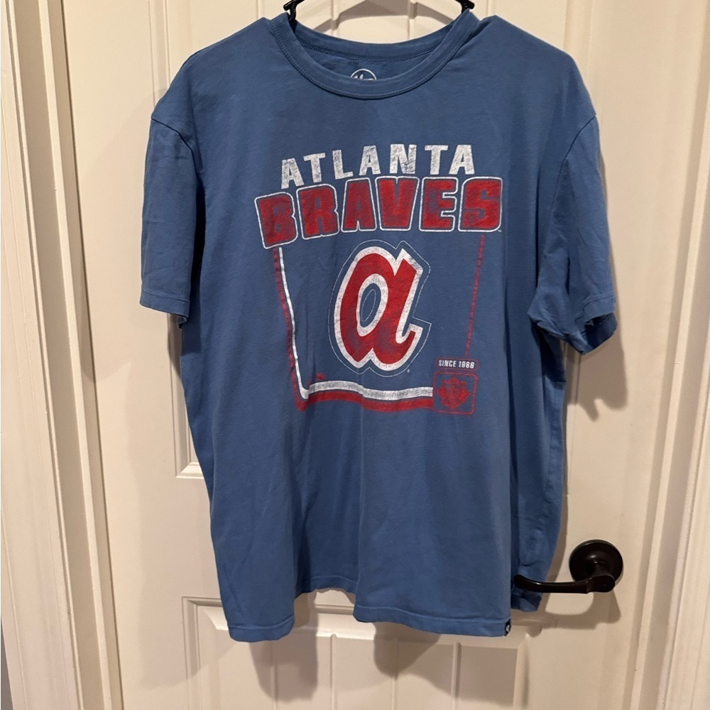 ‘47 Atlanta Braves Franklin T-Shirt Blue - Picture 2 of 6